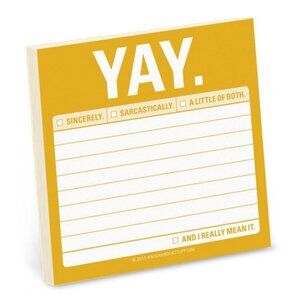 Pack of 2 Knock Knock Sticky Note Pad Square Keep It Simple Stickies